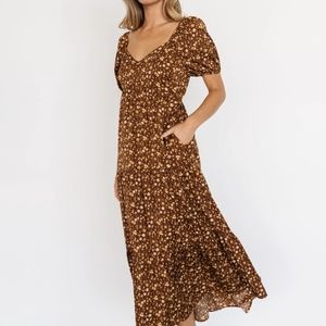 Gables Puff Sleeve Maxi Dress 1x
